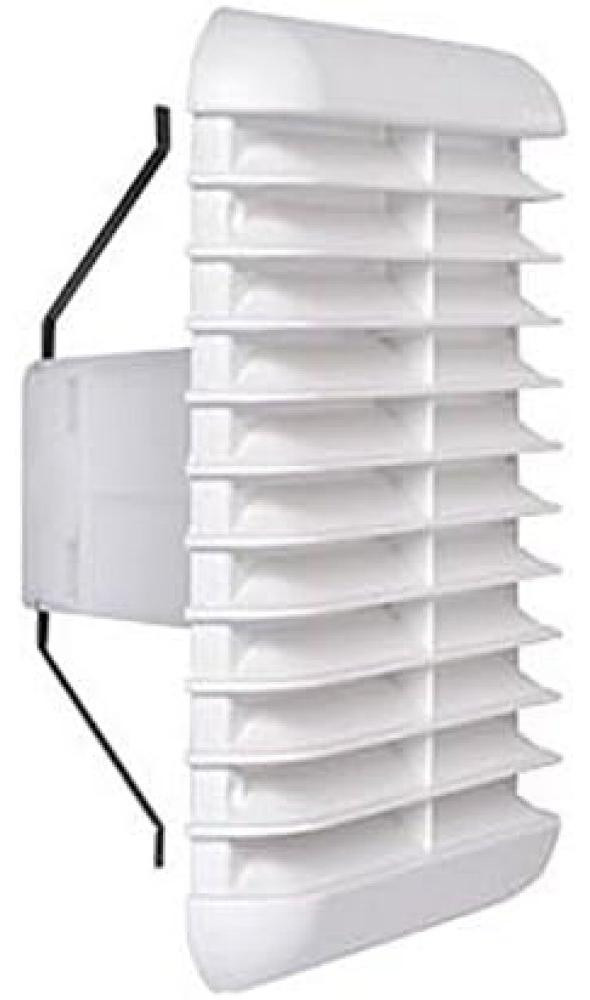 Coxe Universele vierkante ventilatiegrill, diameter 80 tot 125 mm, 166 x 166 mm
