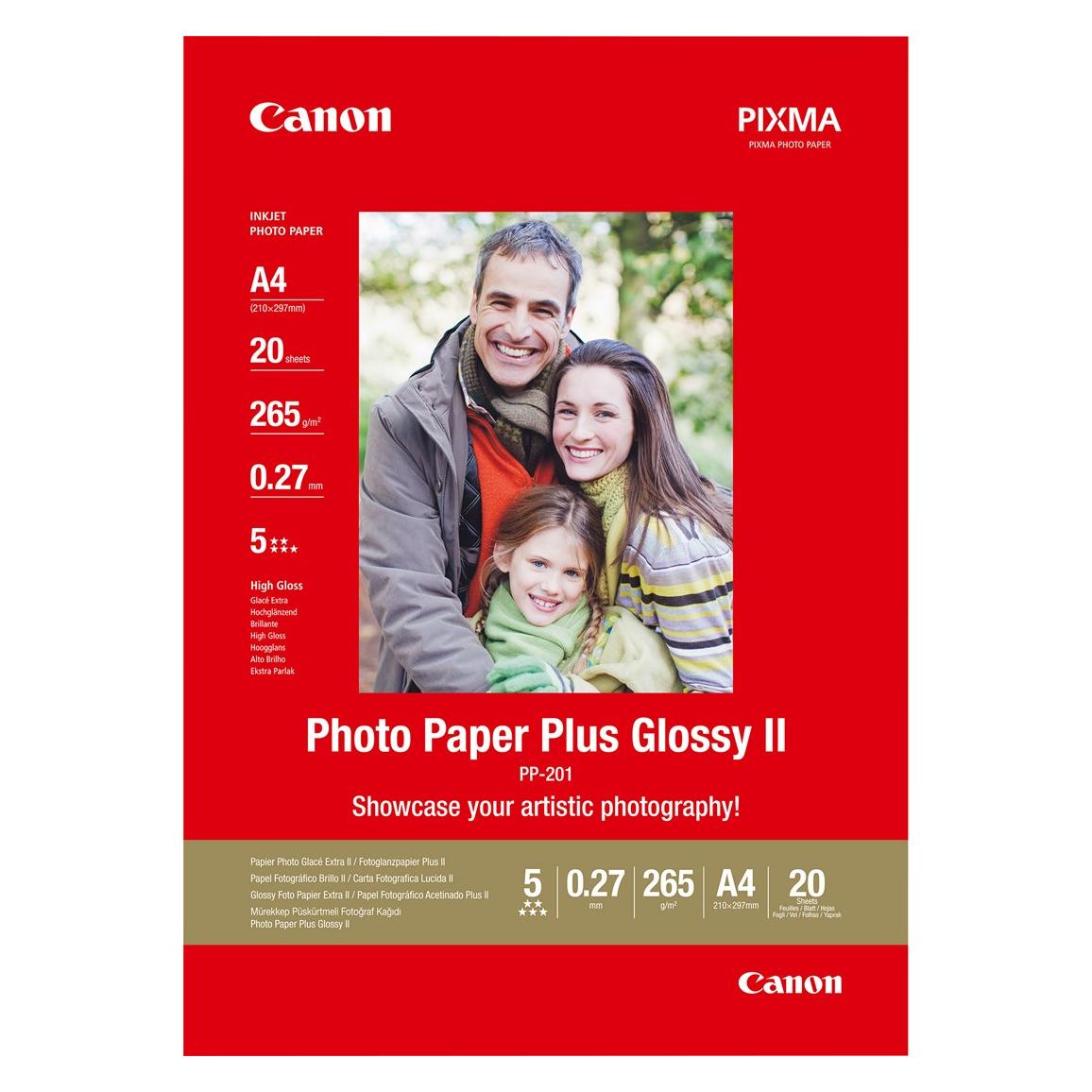 Canon PP-201 Plus Glossy II (260 g/m², A4, 20 Stk.) (2311B019)