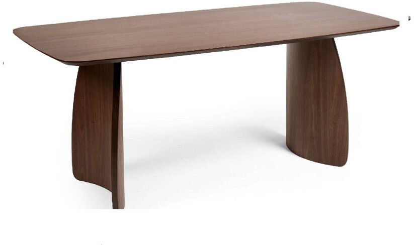 George Oliver Katiranoma Rectangular Dining Table Dark Brown Wood