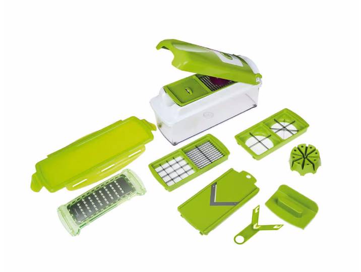 Genius Nicer Dicer Plus Set Reibe – Raffel/Reibe – grün