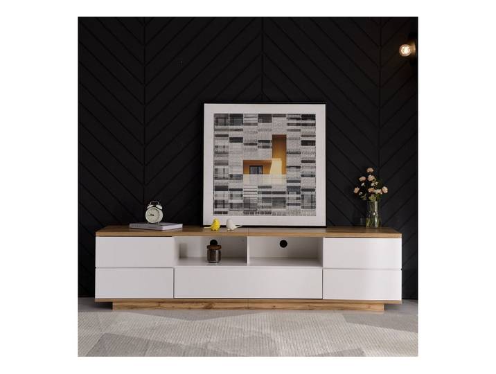 Merax Lowboard Landhaus Altholzoptik, Fernsehtisch TV Board, TV- Lowboard aus Holz, Breite 180 cm