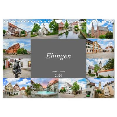Ehingen Impressionen (Wandkalender 2026 DIN A4 quer), CALVENDO Monatskalender