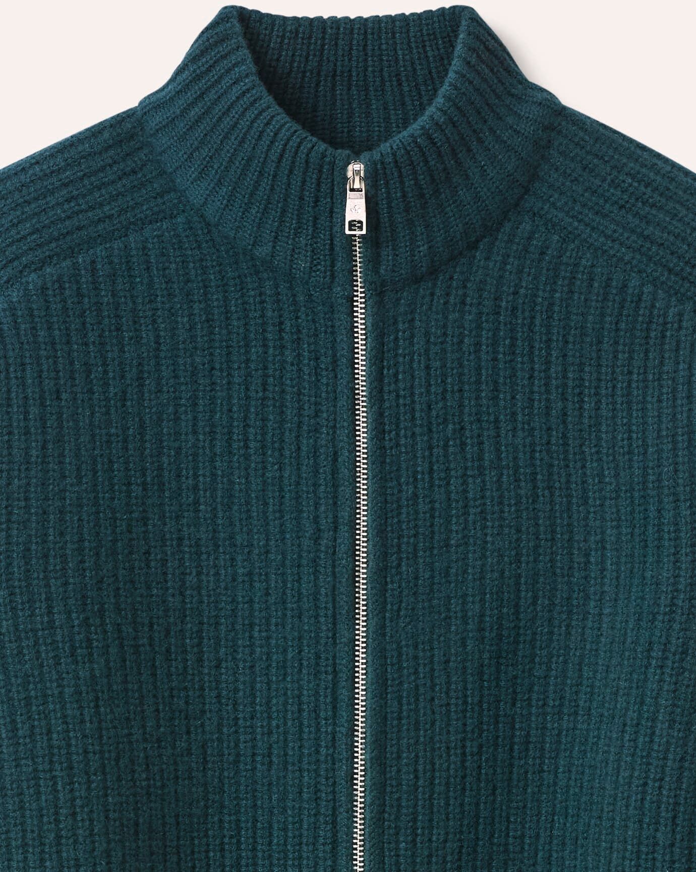 Walbusch Grobstrick-Jacke mit Cashmere, noch offen: Größenlauf, Farbe Blau, 48, Merinowolle mit Cashmere extra-weich & warm Herren