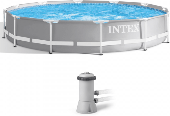 Intex Prisma Frame 26712NP - Ø366x76 cm - Piscine Ronde + Épurateur à cartouche