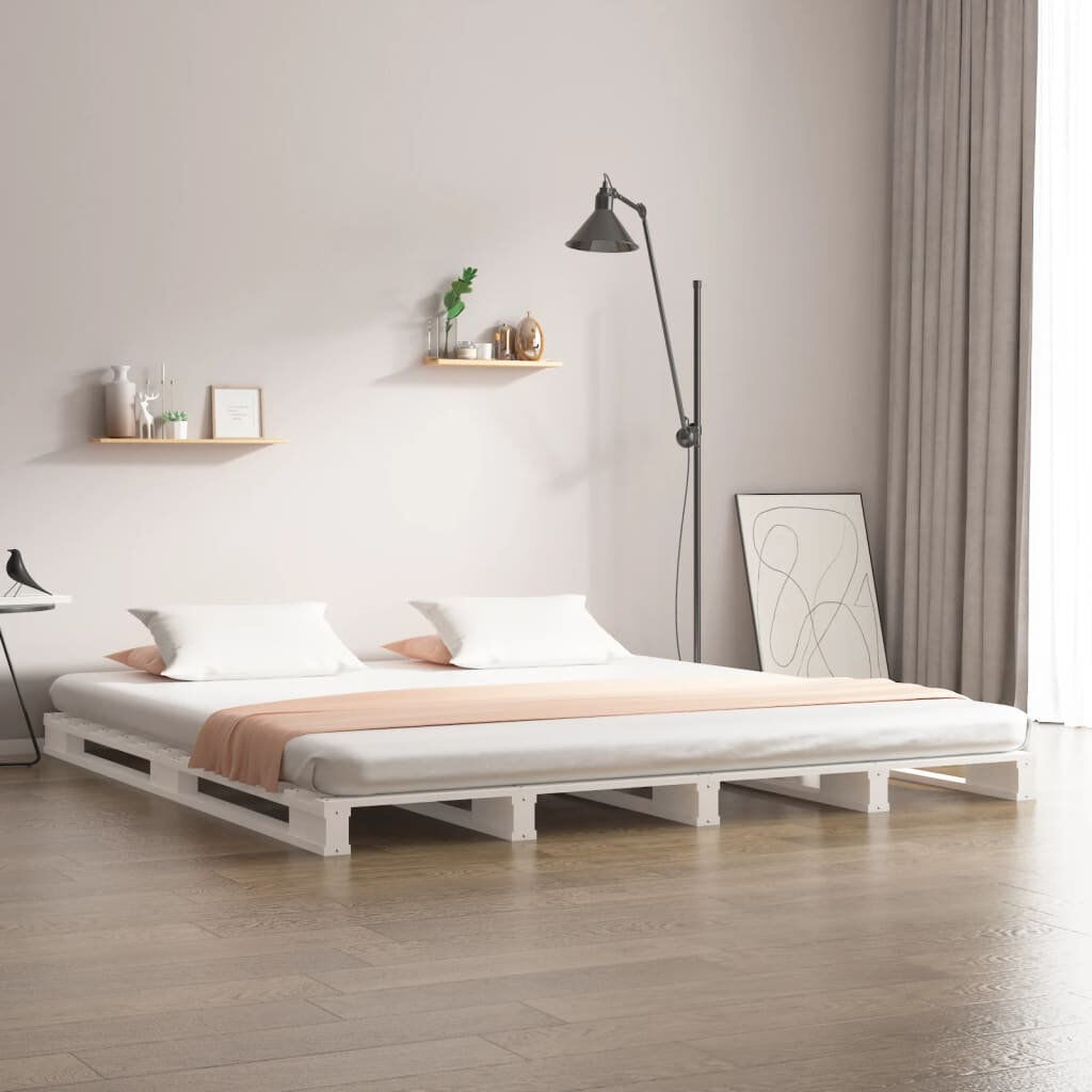 Marlow Home Co. Pallet Bed Solid Wood natural Super King (6')