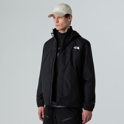 Funktionsjacke THE NORTH FACE "Antora", Herren, Gr. XL, schwarz (tnf schwarz, np), Obermaterial: 100% Nylon, hoch geschlossener Ausschnitt, eingesetzt elastischer Bund, Jacken Funktionsjacke, mit Windschutzblende, winddicht, wasserdicht,...