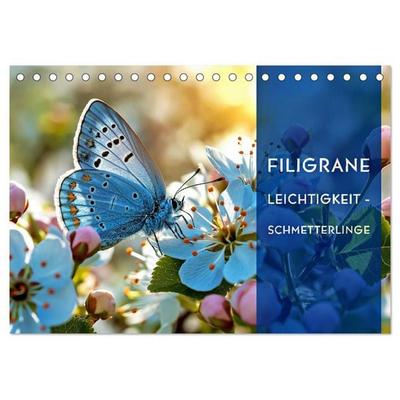 Filigrane Leichtigkeit - Schmetterlinge (Tischkalender 2027 DIN A5 quer), CALVENDO Monatskalender