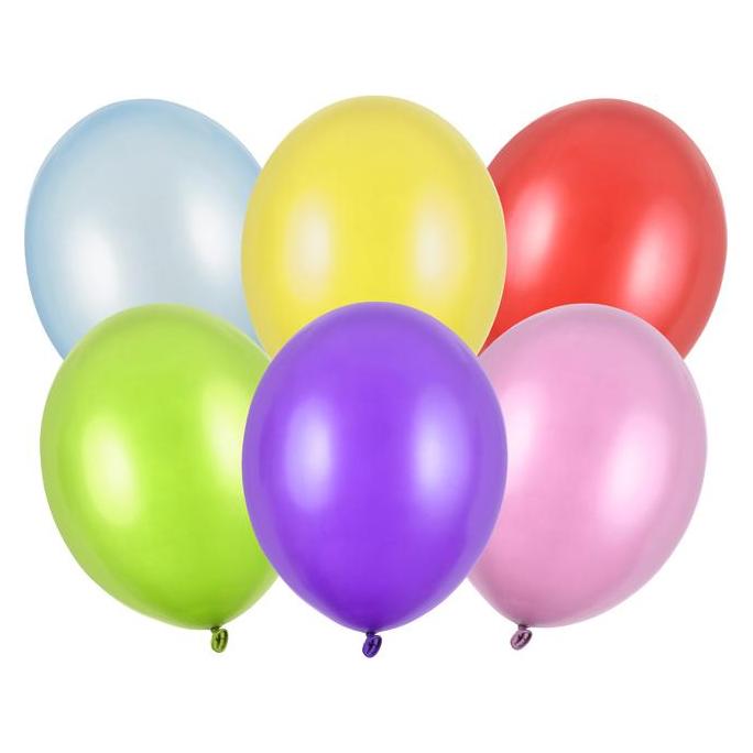 Partydeco Strong Balloons 30cm, Metallic Mix (1 pkt (100x) (37665031)