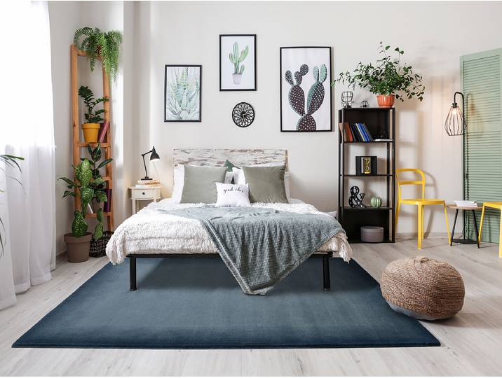 Tapis en laine Gradienta Bleu/Bleu 140 x 200cm Laine