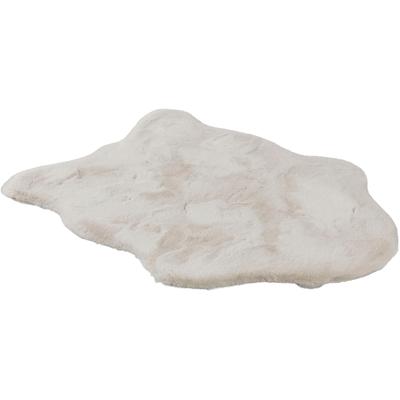 Fellteppich "Tender", beige (creme), B:70cm H:26mm L:110cm, Kunstfaser, SCHÖNER WOHNEN-KOLLEKTION, Teppiche, Fellteppich, weich durch Microfaser, Kaninchenfell Haptik, Kunstfell, waschbar