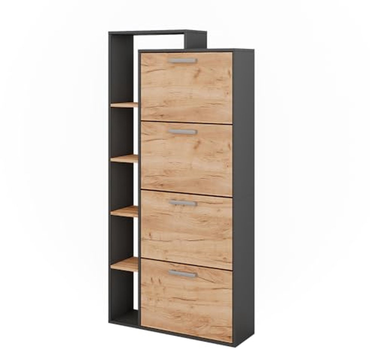 Schoenenkast Orlando voor volwassenen, MDF, Hoogte: 166 cm