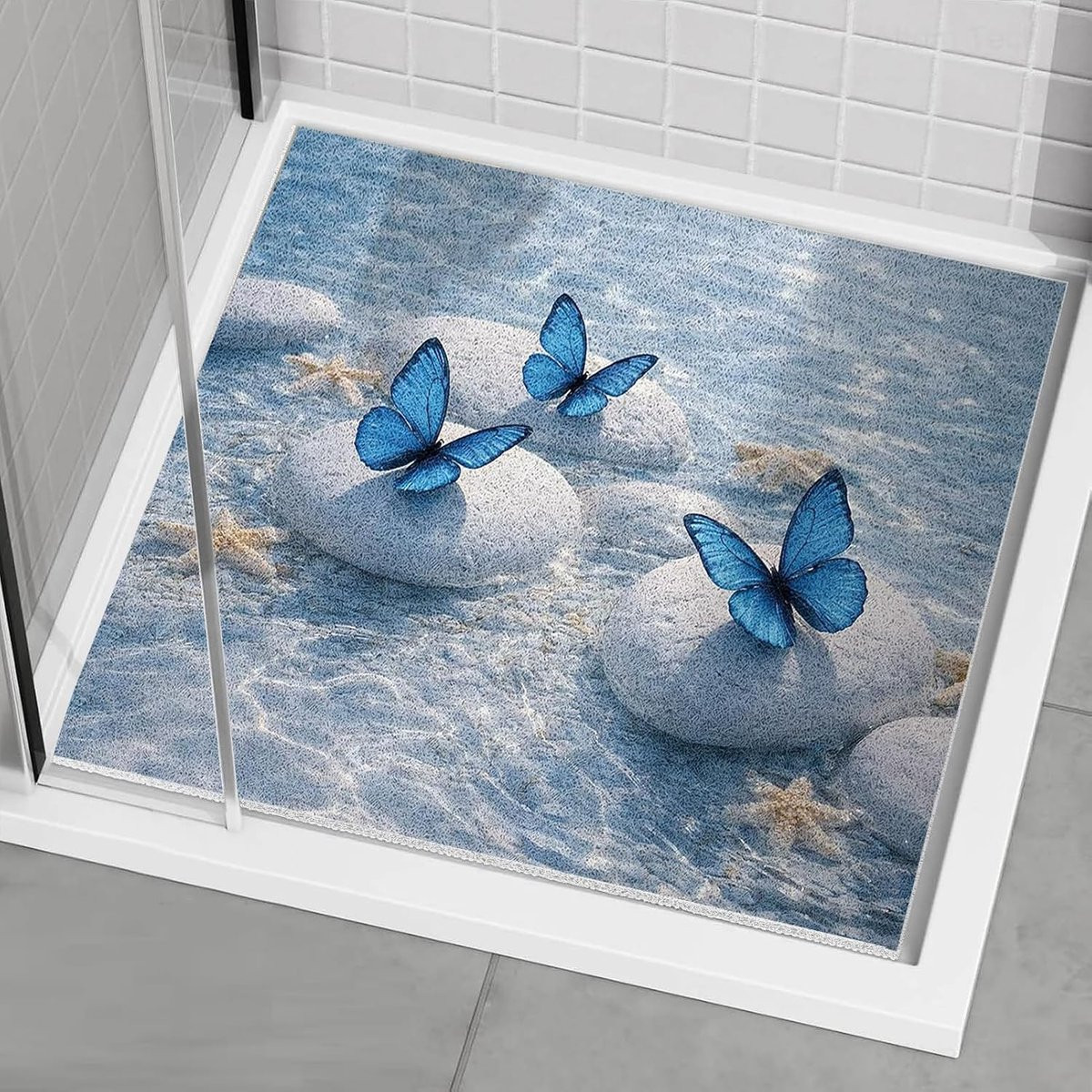 Antislip Douchemat voor Binnen, Sneldrogend PVC, 60 x 90 cm, C