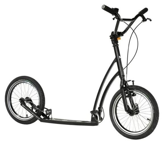 Mibo Mastr Tretroller 16 Zoll Räder Shimano V-Bremse Schwarz für Erwachsene