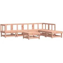 vidaXL 7-tlg. Garten-Lounge-Set Massivholz Douglasie