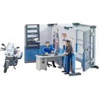 62732 bworld Polizeistation mit Polizeimotorrad, Spielfigur