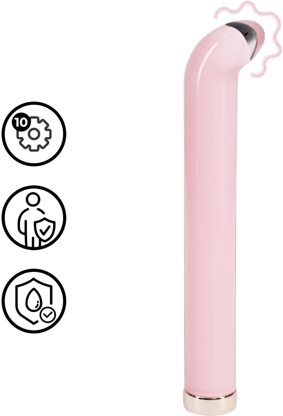 Loveline - G-Punkts Glasvibrator (Pink)