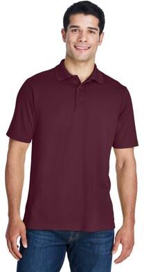 CORE365 88181 Men's Origin Performance Piqué Polo Shirt in Burgundy size 5XL   Polyester