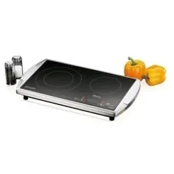 Rommelsbacher CT 3403/TC, Kochplatte, Schwarz, Silber