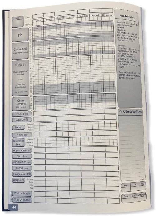 BWT PROCOPI Carnet sanitaire annuel AquaMatic - 64 pages