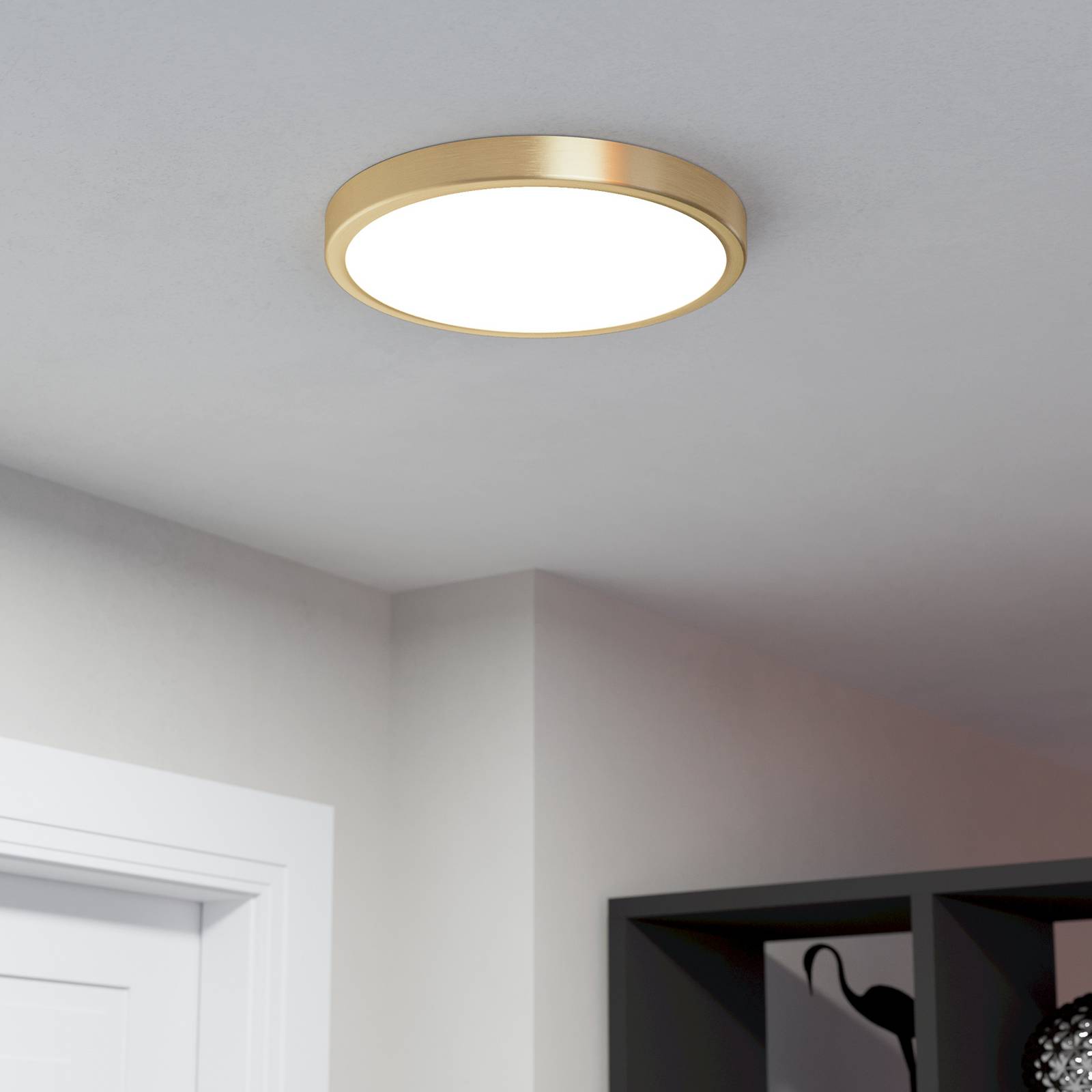 EGLO LED Ceiling Light Fueva 5, Brass / gold, Living / Dining Room, metal, Modern, Ceiling Light