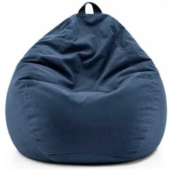 Lumaland, Sitzsack, Sitzsack 185 l Comfort Polyester (PES), Blau, Tiefe