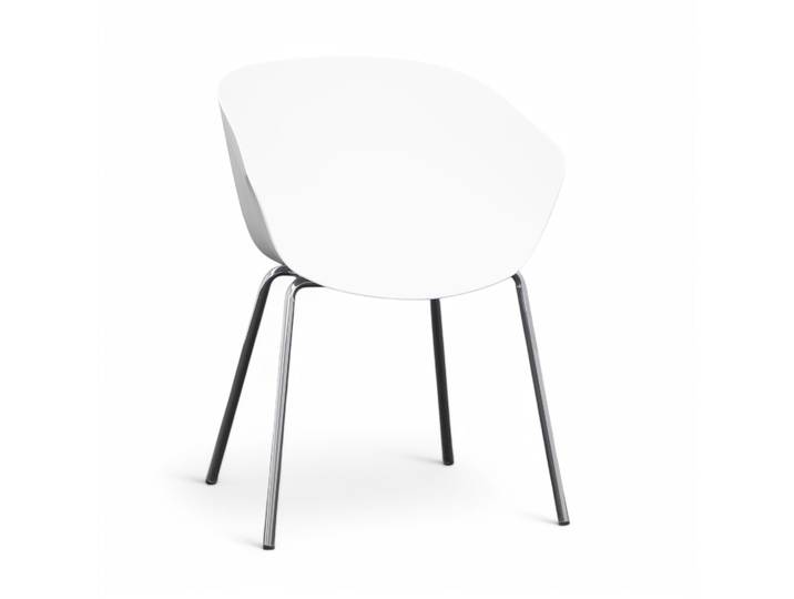 Besucherstuhl Milani Stay Weiss, Neu - Perfekt für komfortables Sitzen
