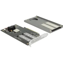 Delock PCI-Ex16 Kontroller, NVMe sup., Storage Controller