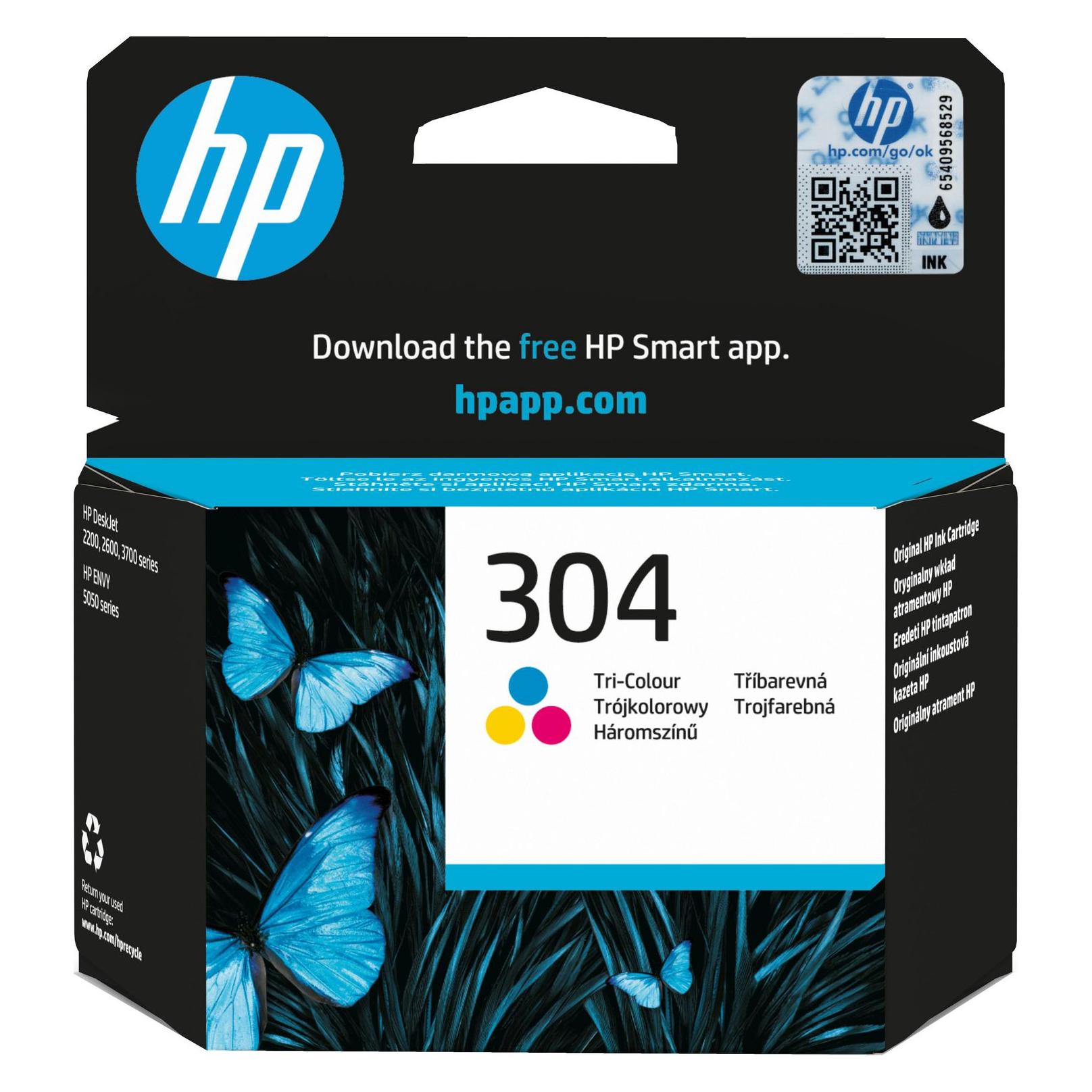 HP 304 Tri-Color Original Ink (N9K05AE#BA3)