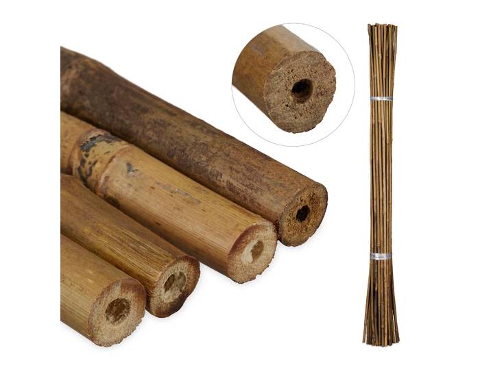 Pflanzstäbe Bambus 105cm 40er-Set Hellbraun
