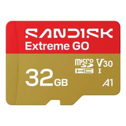 SanDisk Extreme GO microSDHC-Karte 32 GB UHS-I U3 Temperaturbeständig SDSQXGN-032G-GN6MN