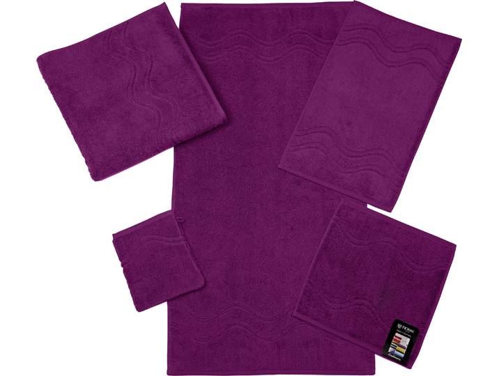 Gästehandtuch ROSS Cashmere feeling , pink (fuchsia), B:30cm L:50cm, Frottier, Baumwolle, Handtücher, Gästehandtuch, 100% Baumwolle, mit Wellen-Bordüre, grosse Farbauswahl