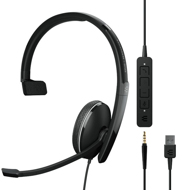 EPOS ADAPT 135 USB II   Casque Un micro-casque monaural léger et discret, idéal pour tous les professionnels.
