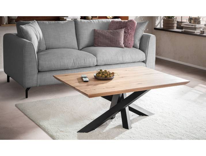 Massiver Couchtisch Molto mit Spinnenfuß in Wildeiche – 3%-Vorkasse-Rabatt