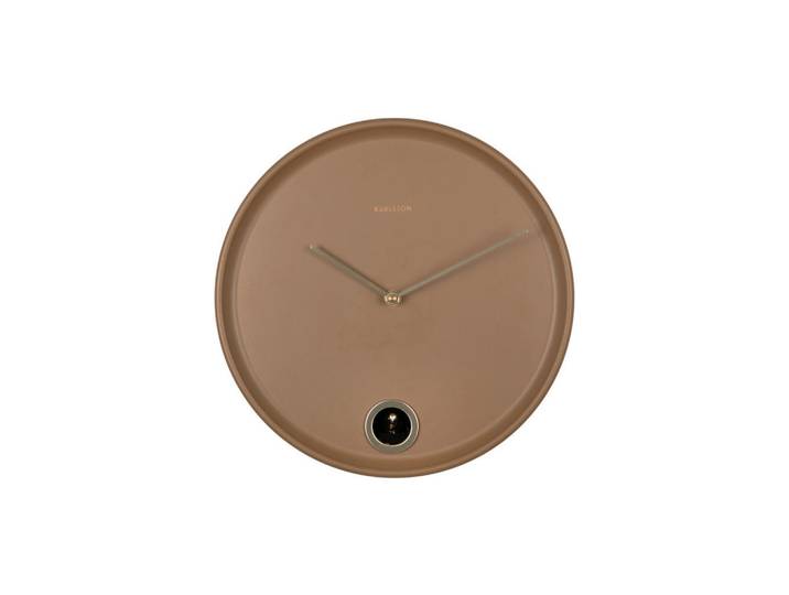 Karlsson Wanduhr Esencia, Mokka, Metall, Schlagwerk, Dekoration, Uhren, Wanduhren