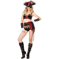 Leg Avenue Freizügige Freibeuterin Kostüm - Fasching Halloween (M)