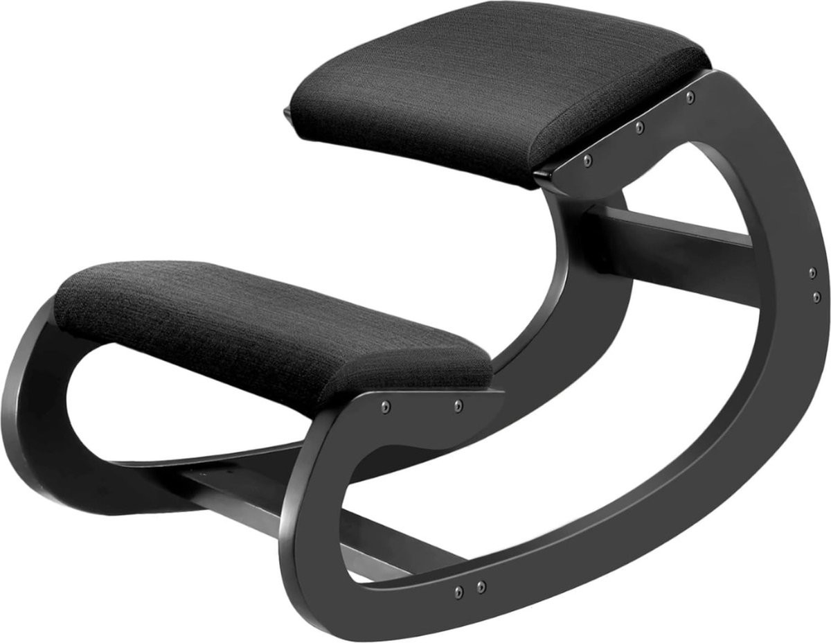 Ergonomische Kniestoel met Rugleuning – Balansstoel en Postuur Corrector voor Thuiswerkplek