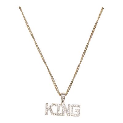 Halsreif URBAN CLASSICS "Urban Classics Unisex King Necklace", gold, Halsketten, Damen, onesize, Zink