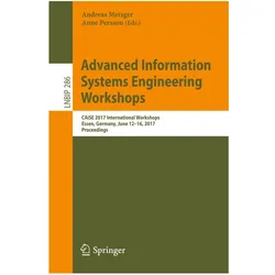 Advanced Information Systems Engineering Workshops, Fachbücher von Andreas Metzger, Anne Persson