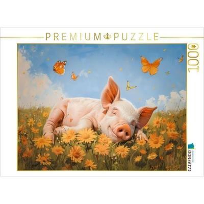 CALVENDO Puzzle Mit einem fröhlichen Herzen ist jeder Tag ein Glückstag | 1000 Teile Lege-Größe 64x48cm Foto-Puzzle für glückliche Stunden, Sonstige