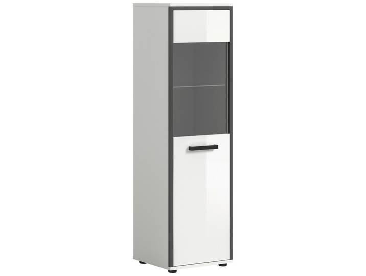 Midischrank Kojak Weiß/Anthrazit
