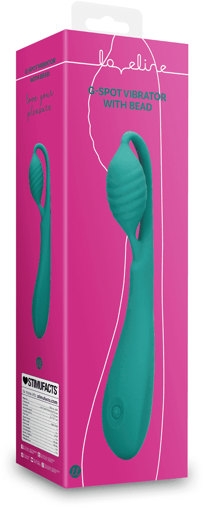 Loveline G-Spot Vibrator with Bead - Blue Grass