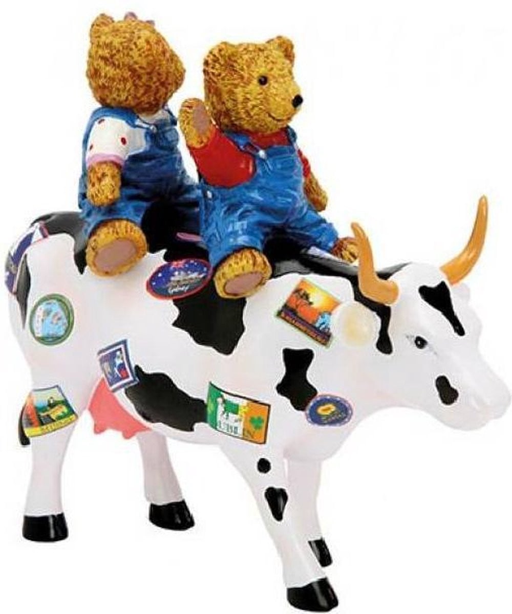 CowParade Teddy Bears on the Moove Decoratief Beeldje van Medium Hars voor op Tafel