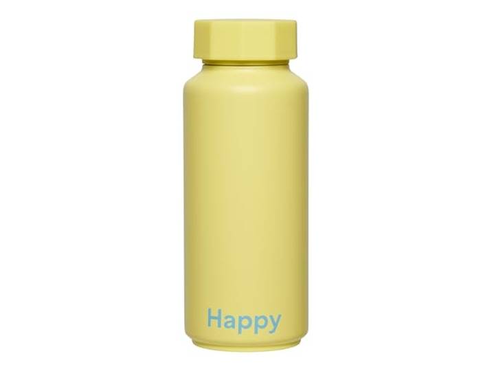 Design Letters 500ml Thermosfles Dubbelwandige Geïsoleerde Waterfles Roestvrijstalen Thermosfles Sportwaterfles BPA-vrije BPS Flessen voor Reizen, Gym, Yoga