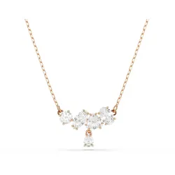 Swarovski Mesmera Halskette, Verschiedene Schliffe, Weiß, Roségoldlegiert