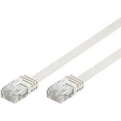 GOOBAY 96303 - Cat.6a Flachkabel weiß  0,5 m