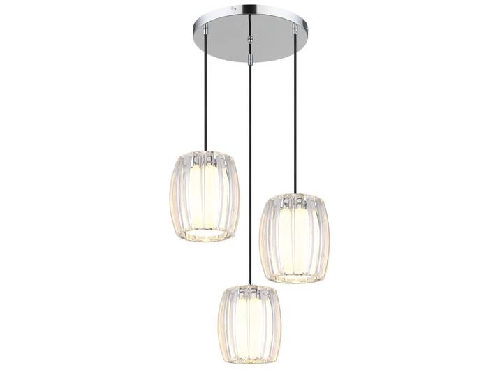 3-lichts hanglamp Maribel chroom rond Globo - 1573-3HR