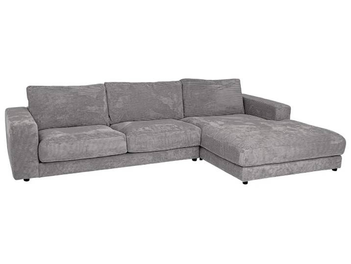 Ecksofa Samson Basic Candy / Farbe: Cord Dark Grey / Material: Stoff Basic