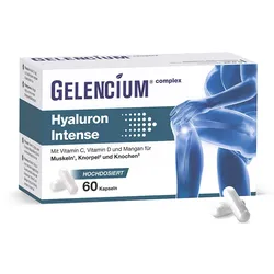 GELENCIUM® Hyaluron Intense hochdosiert 500 mg mit Vitamin C 60 St