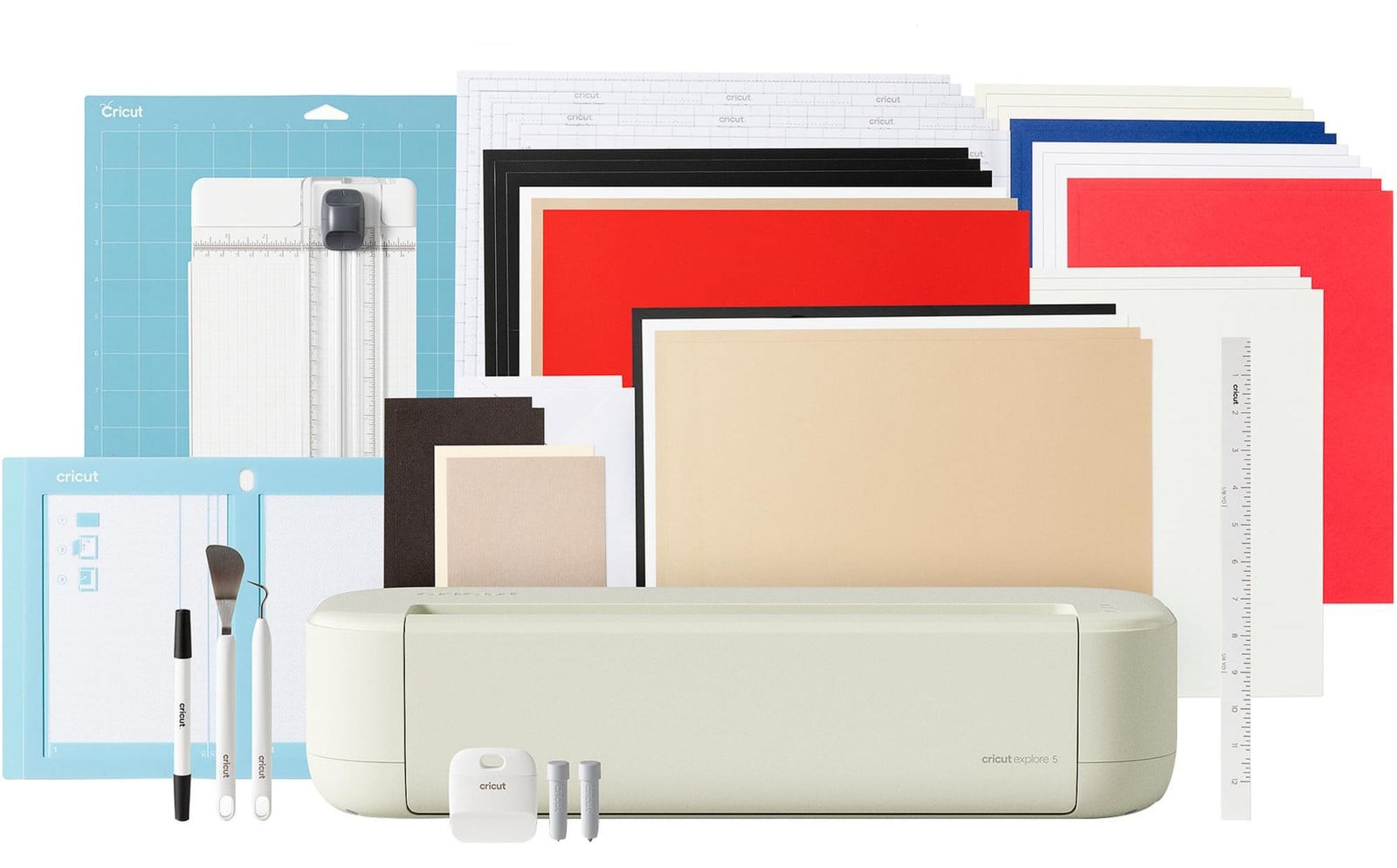 Cricut Explore 5 + Basisset, Elektrisch, Multicolour, B: 50,2 cm, D: 19,05 cm, H: 30,5 cm