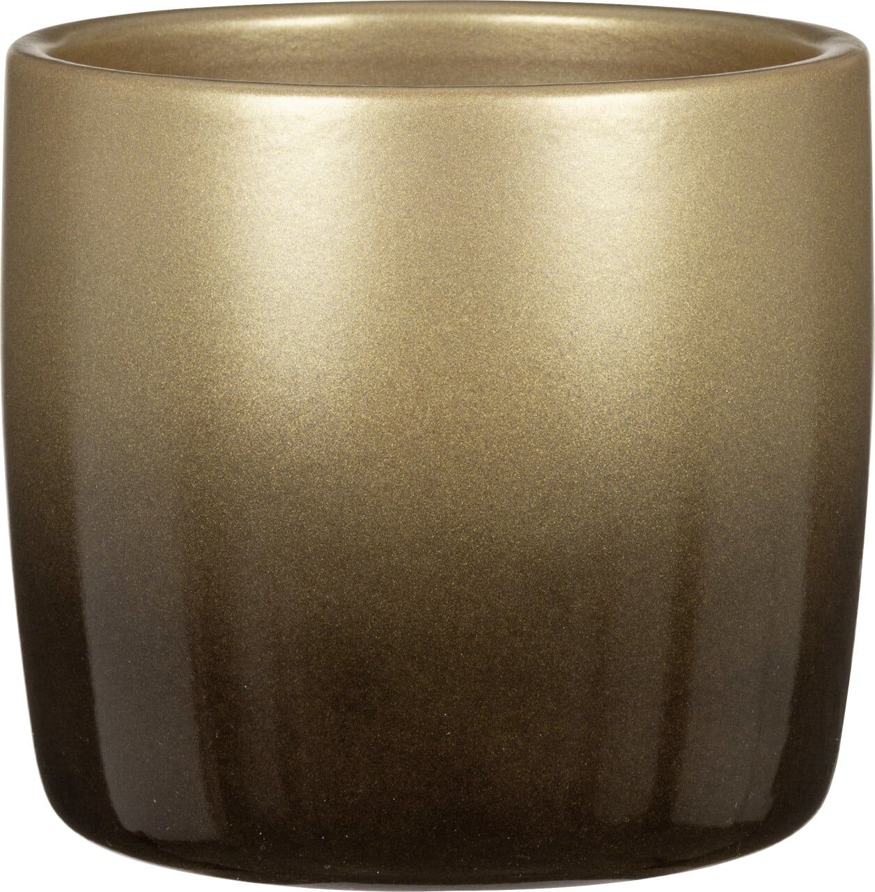 Scheurich Übertopf gold 13,5 x 13,5 cm Keramik